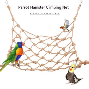 Why Your Pet Bird Needs an Adjustable Hemp Rope Climbing Net Swing