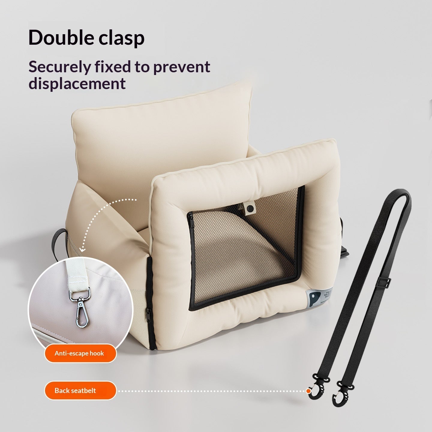 Detachable Washable Pet Car Travel Carrier Seat