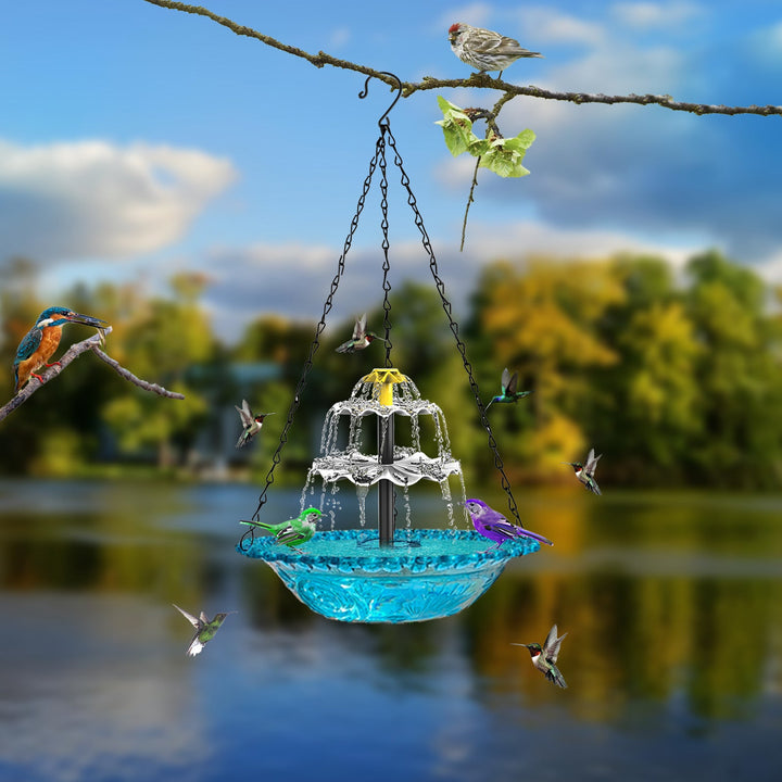 Enhance Your Garden with the Solar-Powered Fountain Bird Feeder Bird Bath