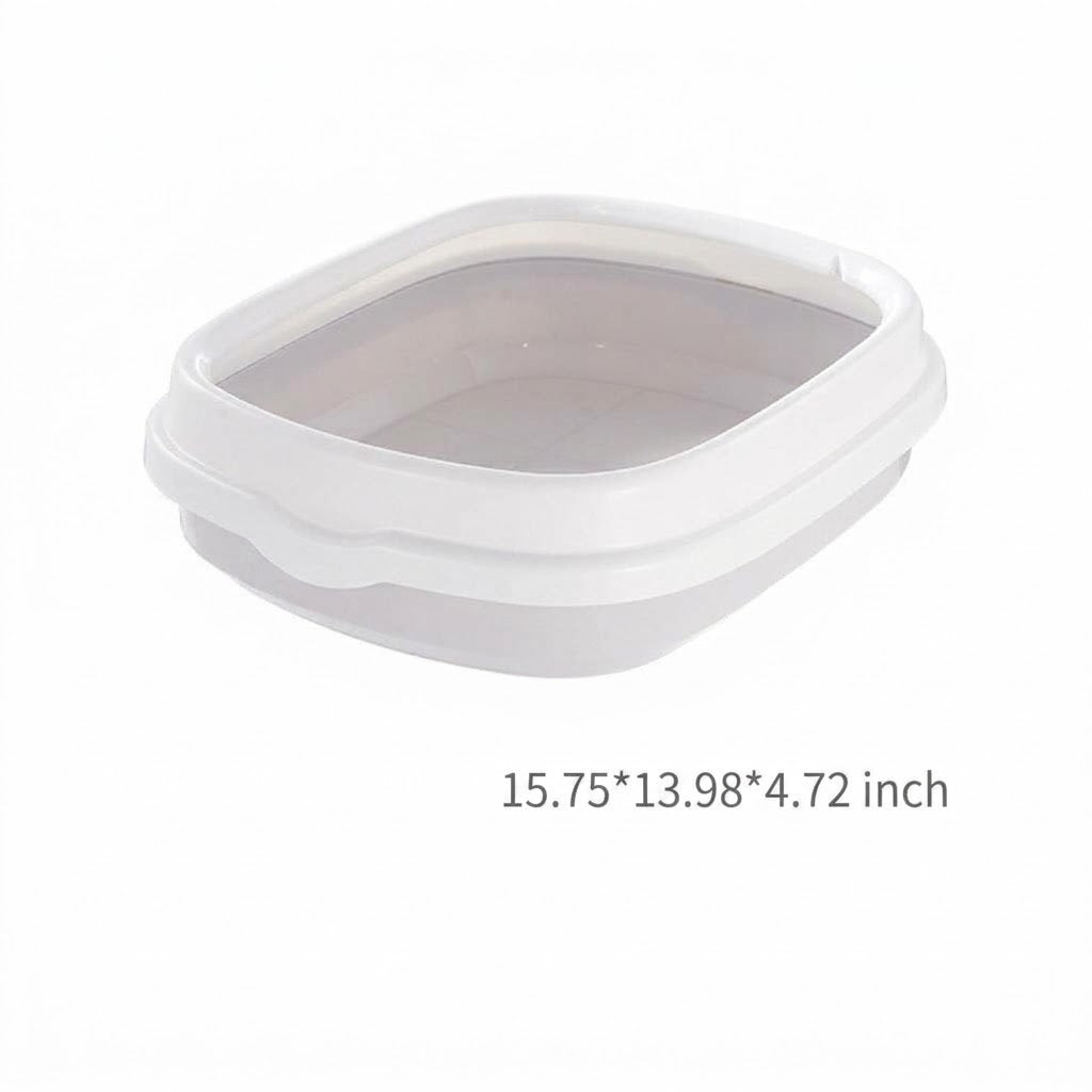 Large Detachable Pet Litter Box With Anti Splash Design
