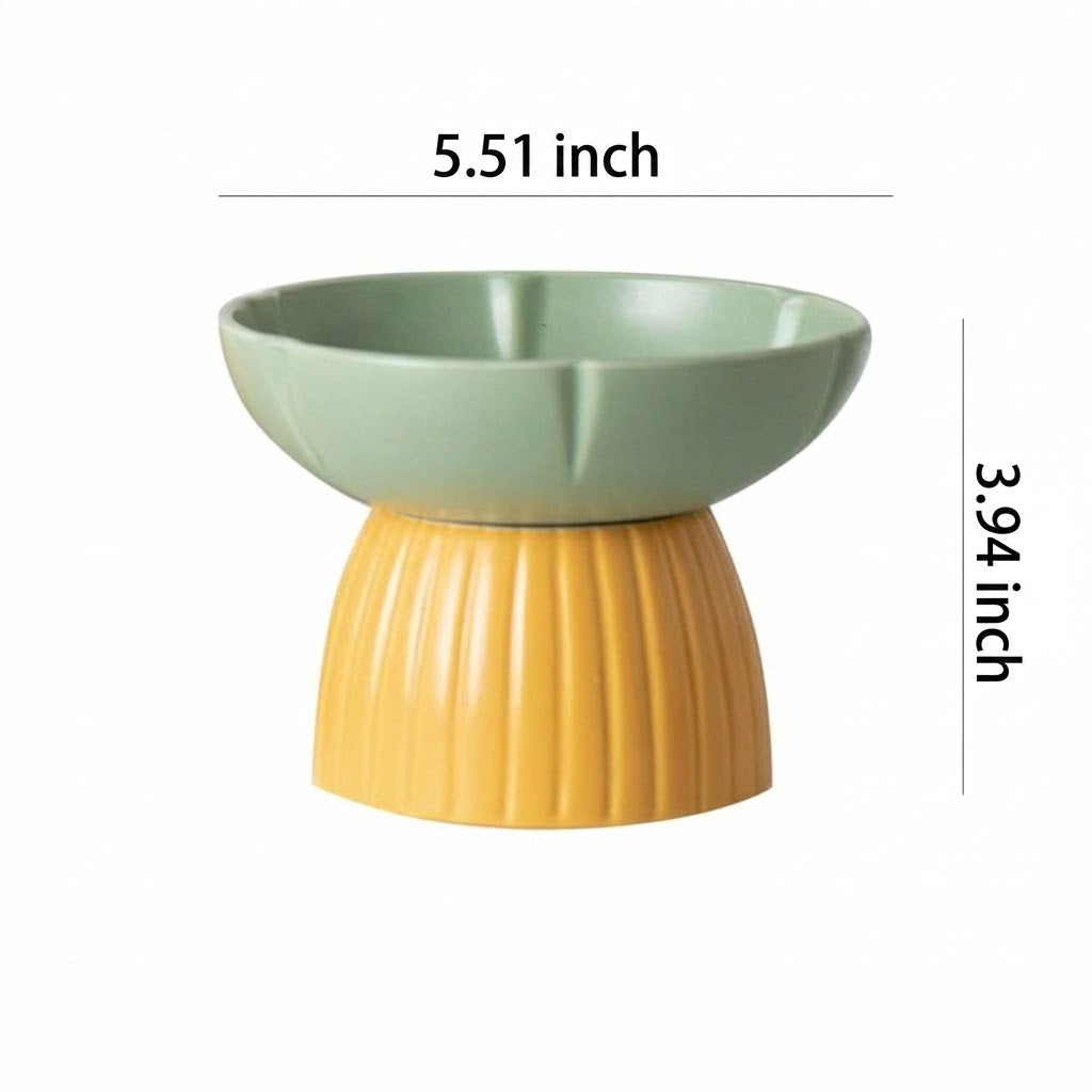 Macaron Candy Color Pet Ceramic Feeding Bowl