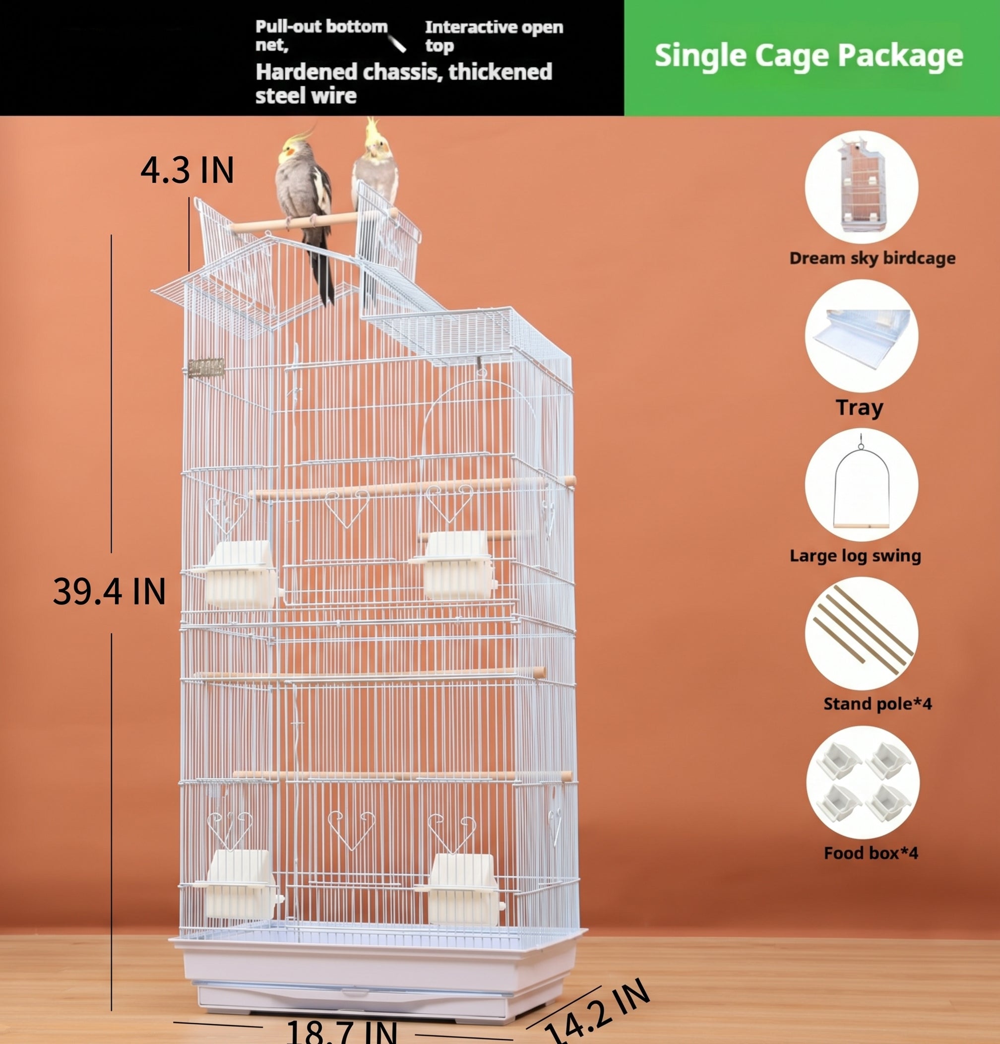 Super Large Luxury Parrot Cage For Home Breeding