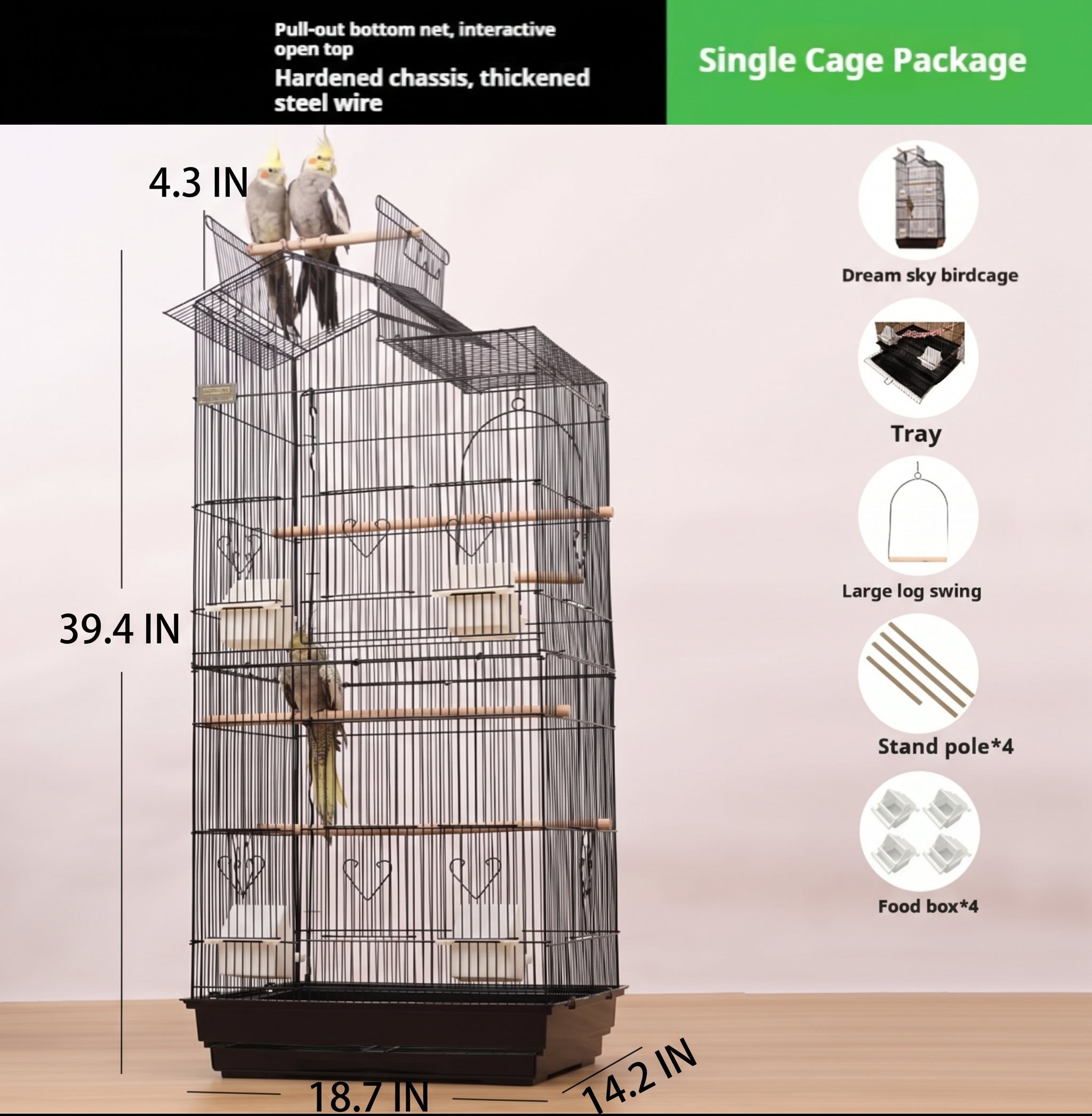 Super Large Luxury Parrot Cage For Home Breeding