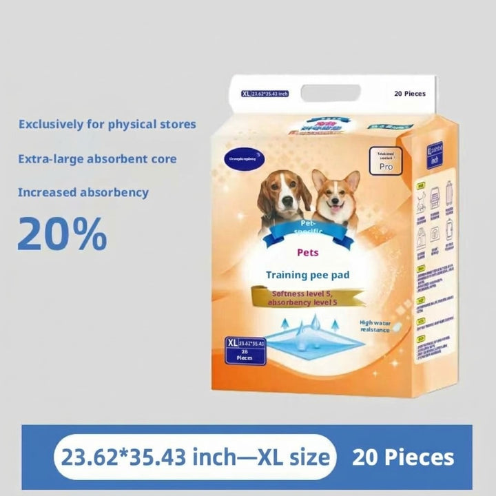 Pet Training Urine Pads 23.62 × 35.43 in XL 20 Pieces Pack