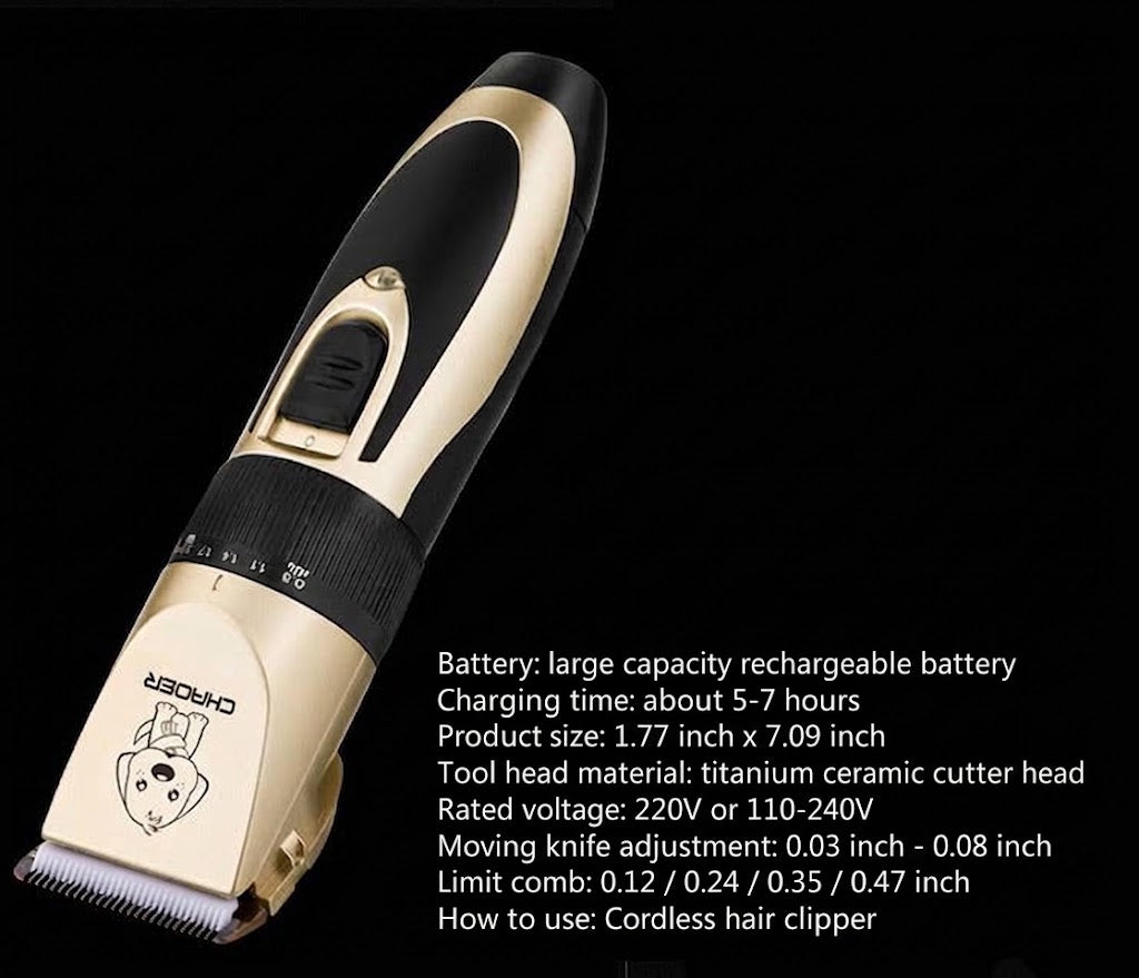 Professional Pet Hair Trimmer With Nail Clippers