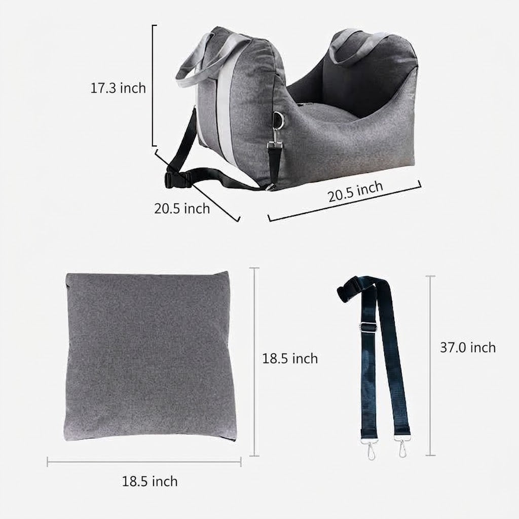 Detachable Washable Four-Season Pet Car Seat