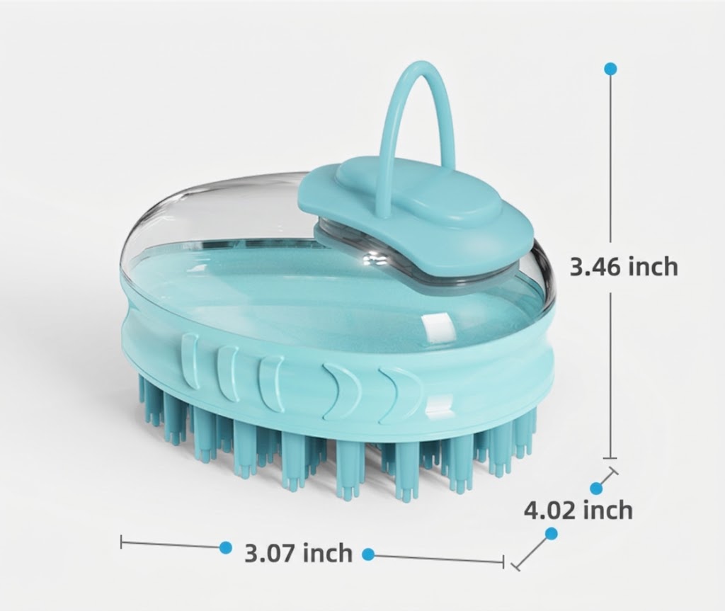 Pet Bath Massage Grooming Brush